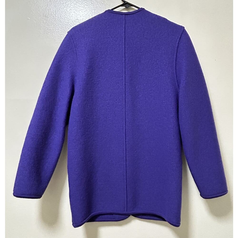 Geiger Collection Austria Women's Indigo Wool Mid Length Jacket Coat-Sz 34/Small - Picture 3 of 5
